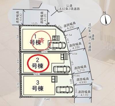 【区画図】 | クレイドルガーデン枚方市渚元町第５ | 区画図