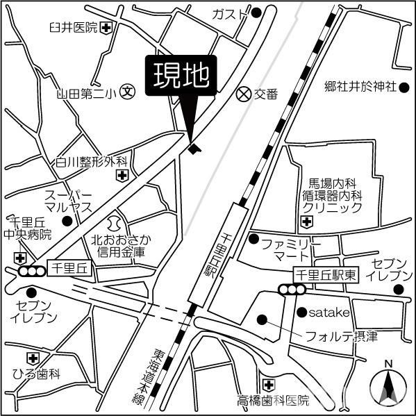 アビンジャーコートの地図