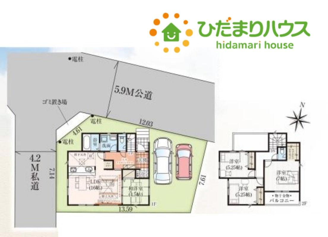 熊谷市佐谷田　新築一戸建て　グラファーレ　01の間取り