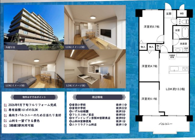 ルモン山科四ノ宮の間取り