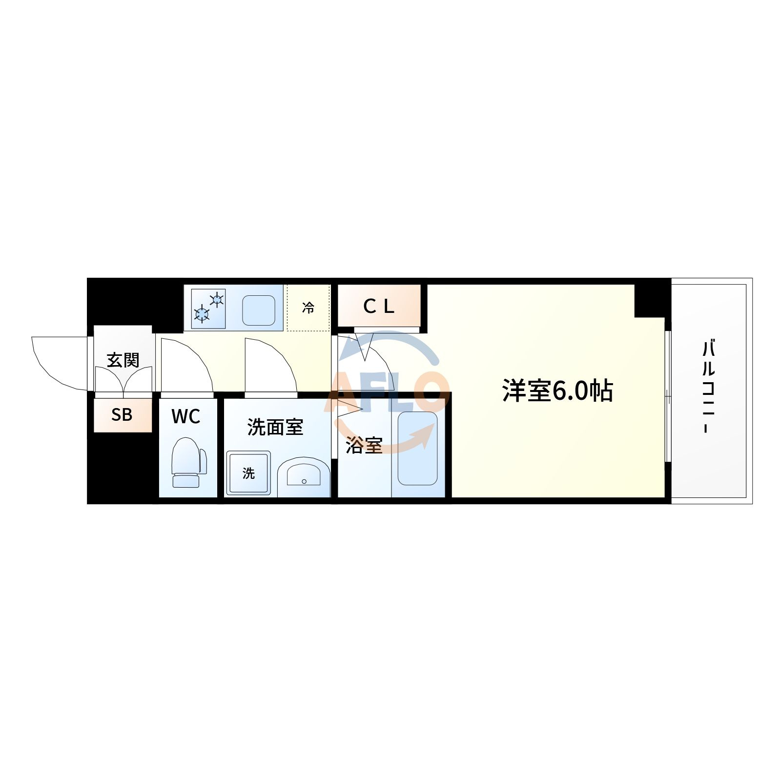 エスリード大阪プライムゲートの間取り|エスリード大阪プライムゲート　間取り