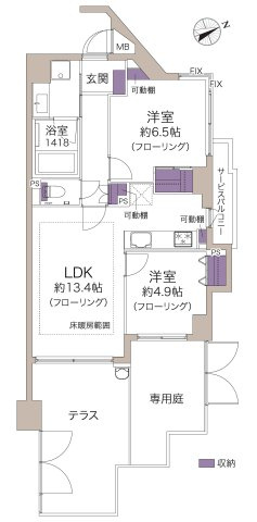 レクシオ荻窪の間取り
