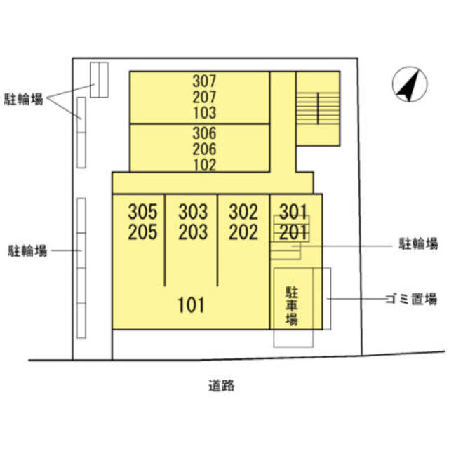 シャナイア愛宕の区画図