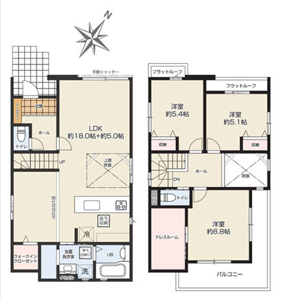 ケイアイグレイス／益城町２期／１号棟の間取り