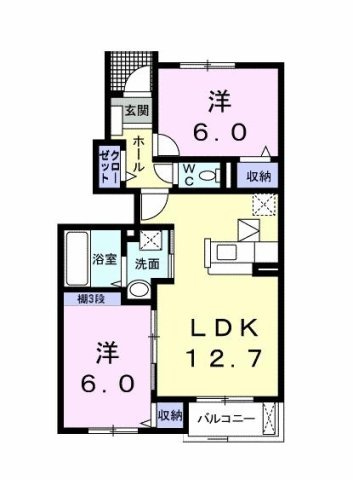 サンキャッスルＳ・Ⅵの間取り