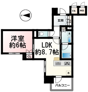【間取り】 | フェミネンス大津石山駅前