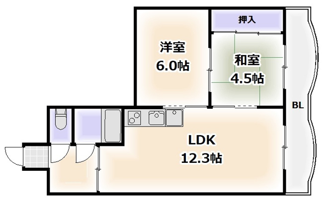 【間取り】 | メゾンブランカ