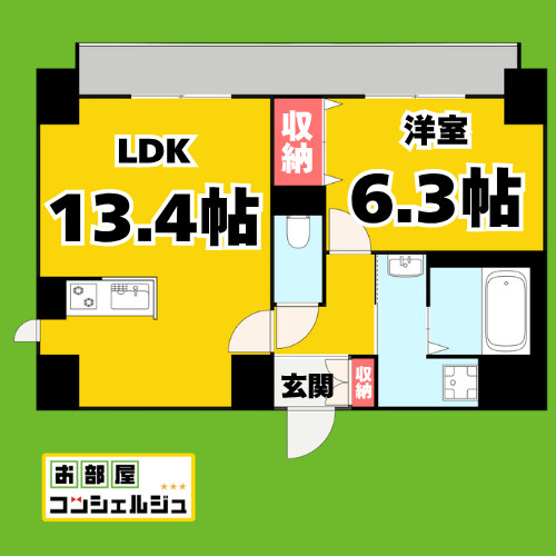 ヴェルドュアルテの間取り