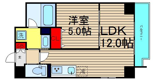 ノーブルスクエア新町の間取り