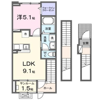 【間取り】 | エリタージュ　Ⅱ