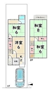 【間取り】 | 亀岡市篠町野條下川