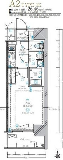 ディアレイシャス名古屋太閤通Ⅳの間取り