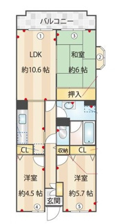 【間取り】 | フルールアンサンク | 間取りです。