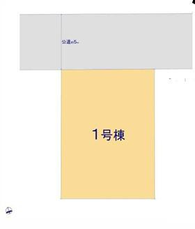 茅ヶ崎市高田４丁目　新築戸建の区画図|区画図