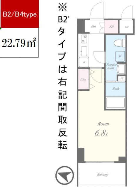 ＡＧＩＬＩＡ千川駅前の間取り