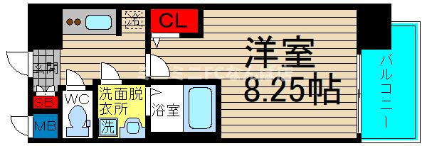 アーデン谷町の間取り