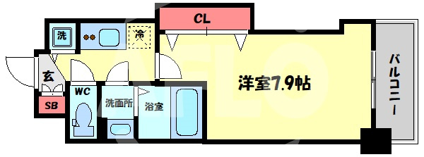 Luxe都島Ⅲの間取り|Luxe都島III　間取り