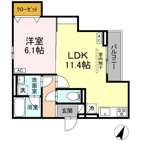 D-asset矢崎町の間取り