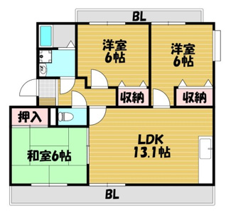 【間取り】 | ランデックス弐番館