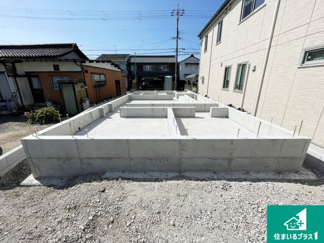 東近江市五個荘北町屋町　第1期　新築一戸建ての外観|現在建築中！落ち着いた街並みで新生活を始めることが出来そう！周辺の物件も併せてご紹介させて頂きます！。