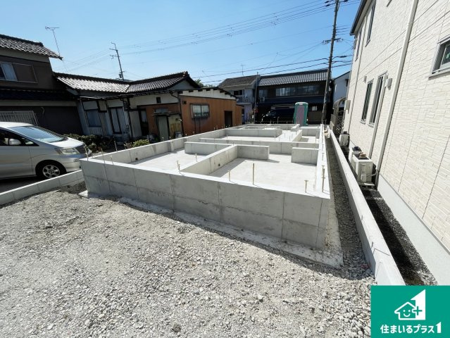 東近江市五個荘北町屋町　第1期　新築一戸建ての外観|現在建築中！落ち着いた街並みで新生活を始めることが出来そう！周辺の物件も併せてご紹介させて頂きます！