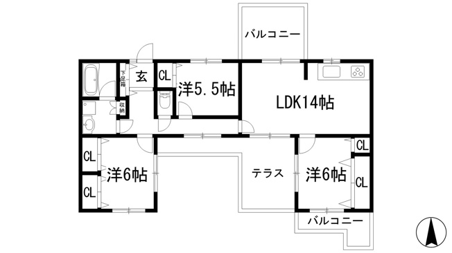 【間取り】 | グランドメゾン西宮名塩2番館