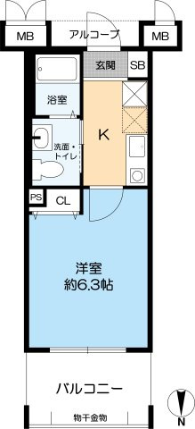 ダイドーメゾン阪神西宮駅前の間取り