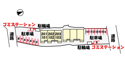 【区画図】 | グレイスフラワーⅠ
