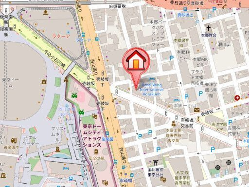 レジディア文京本郷の地図