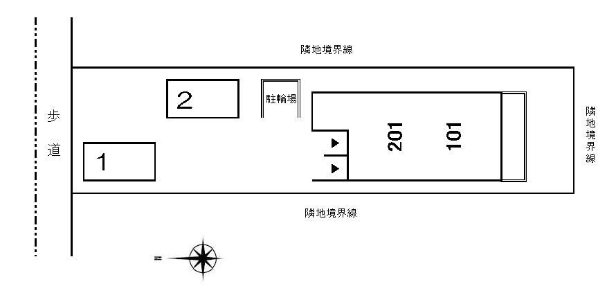 リヴェースいわつかⅢの区画図