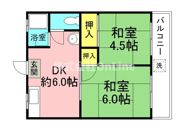 【間取り】 | ハイツ久保木