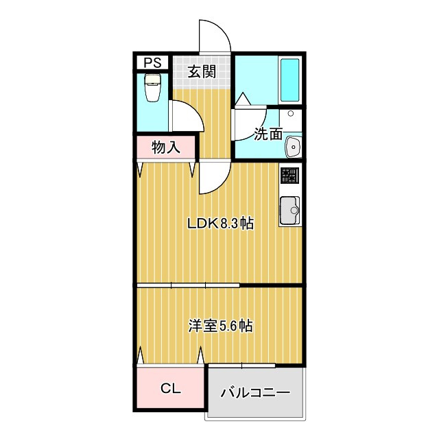 ベルリッジ岸辺 Aの間取り
