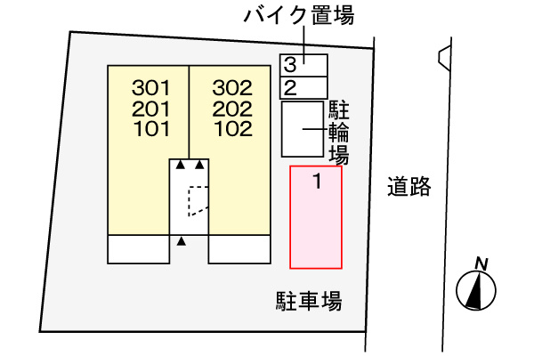 カルムコート向ヶ丘の駐車場|駐車場