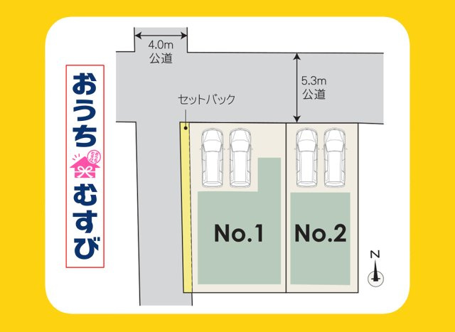 北区生駒町125②(全2棟)の区画図