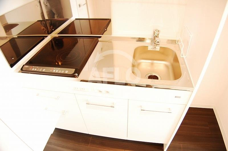 ADWResidence松屋町のキッチン|ADWResidence松屋町　ＩＨ口コンロシステムキッチン