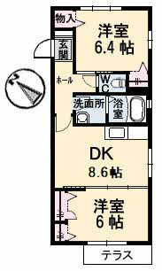 【間取り】 | コート・フローラル