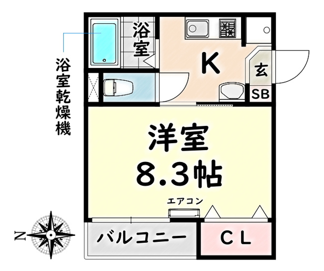 【間取り】 | オークハウス桜【名古屋市賃貸・宅配BOX】
