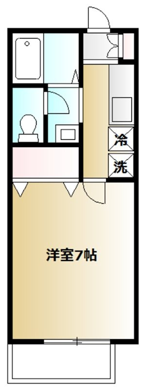 ニューハイム三輪 の間取り