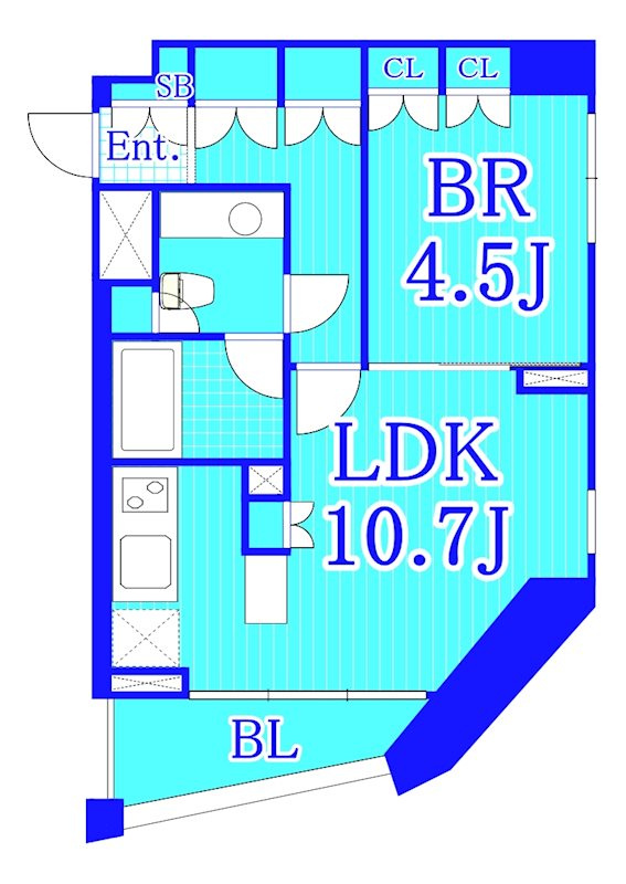 ドゥーエ横濱桜木町の間取り|使いやすい間取りです！