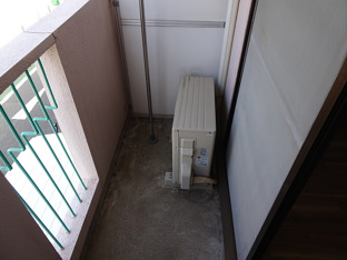 陽当たり良好なバルコニーです