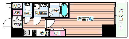 【間取り】 | グランルージュ中之島南