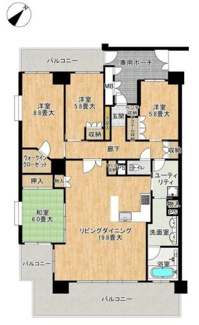 【間取り】 | ブランズ西大津レイクテラス
