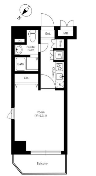 AQUA PRIME TOWER OSHIAGEの間取り