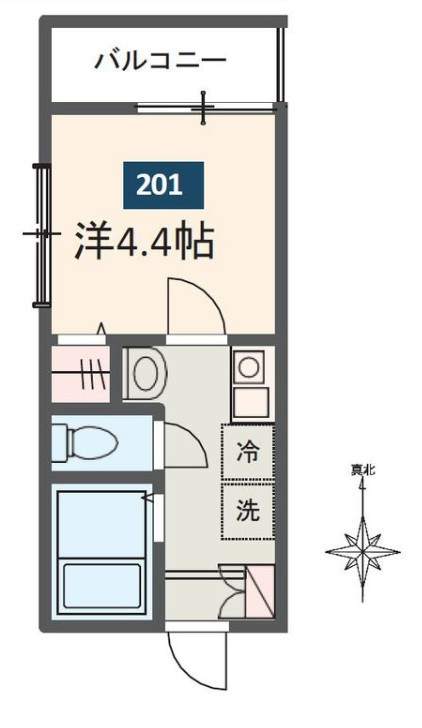 MELDIA東向島Ⅰの間取り