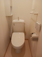 ゆったりとした空間のトイレです