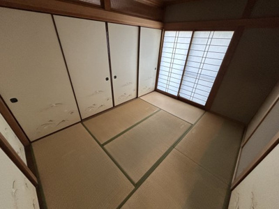 【和室】 | 河内南一丁目　戸建 | 6帖和室　1階