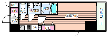 【間取り】 | グランルージュ中之島南