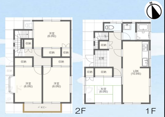 【間取り】 | 熊谷市新堀　中古戸建
