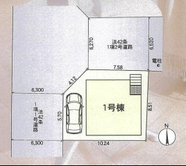 【区画図】 | クレイドルガーデン枚方市楠葉中之芝第3 | 区画図
