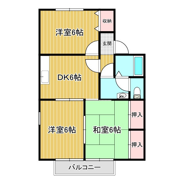 ハイム山陽の間取り